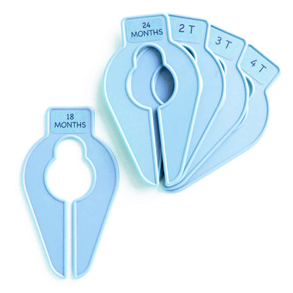 Bundle- One Up & Away Hammock & Closet Organizers 5ct, Kids Stuffed Animal Hammock, Baby Clothes Closet Dividers Nursery Clothing Organization for Babies and Kids, Toy Storage, Blue