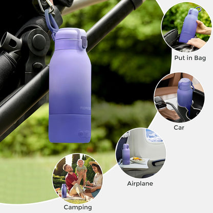 Portable Milk Warmer for Travel & 22oz Portable Breast Milk Cooler for Outdoor