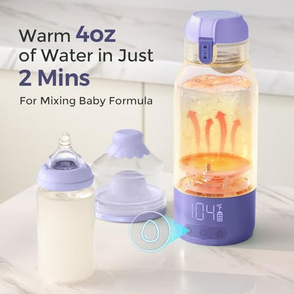 Portable Milk Warmer for Travel & 22oz Portable Breast Milk Cooler for Outdoor