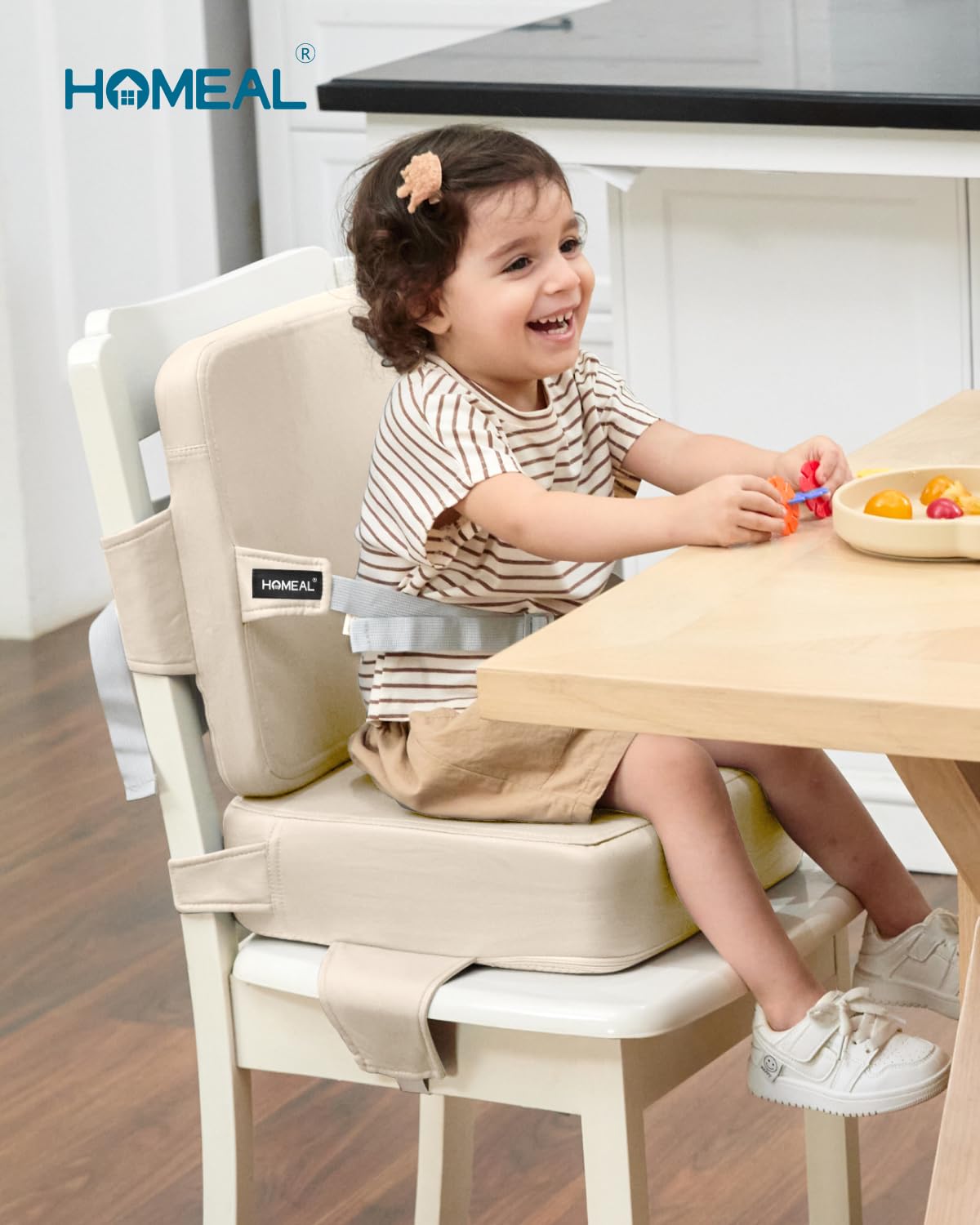 Booster Seat for Kitchen Chair, Toddler Booster Seat Dining Table