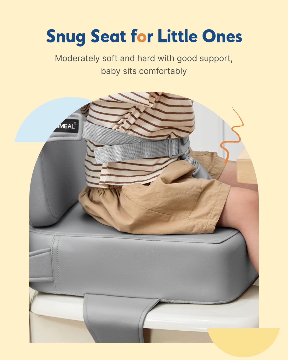 Booster Seat for Kitchen Chair, Toddler Booster Seat Dining Table