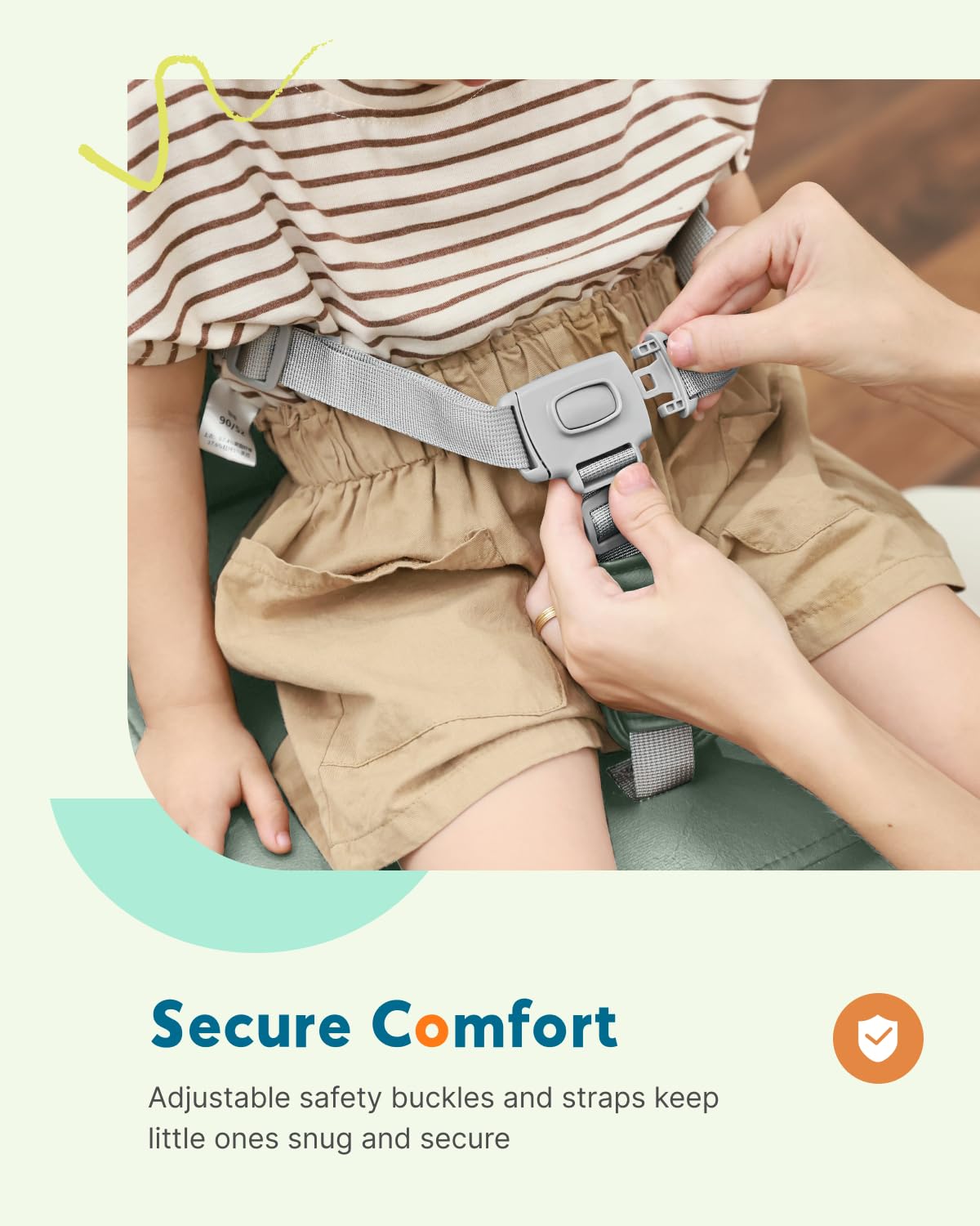 Booster Seat for Kitchen Chair, Toddler Booster Seat Dining Table