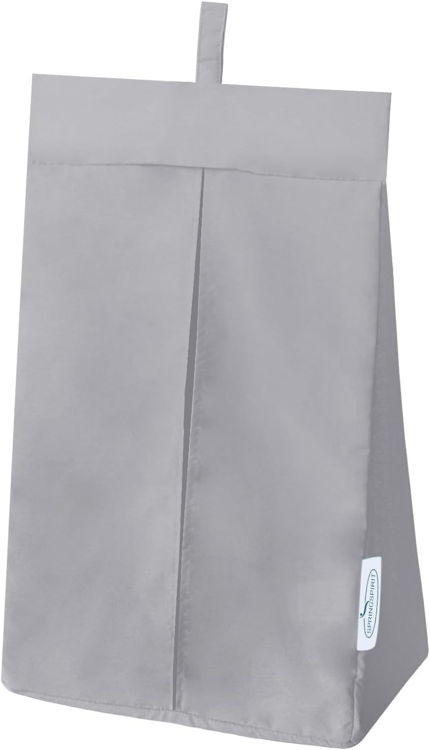 SPRINGSPIRIT Hanging Diaper Caddy, Diaper Organizer & Holder, Grey