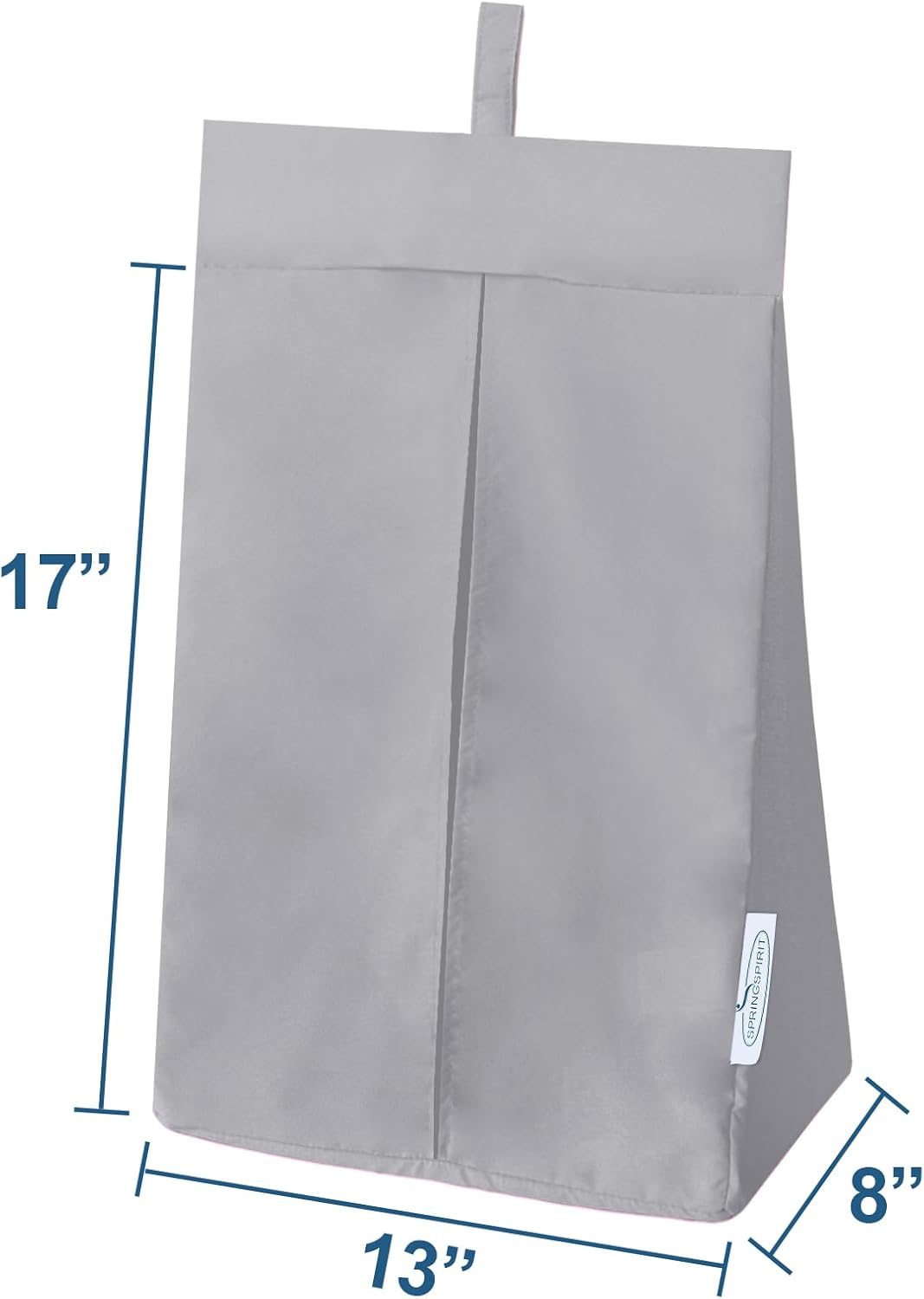 SPRINGSPIRIT Hanging Diaper Caddy, Diaper Organizer & Holder, Grey