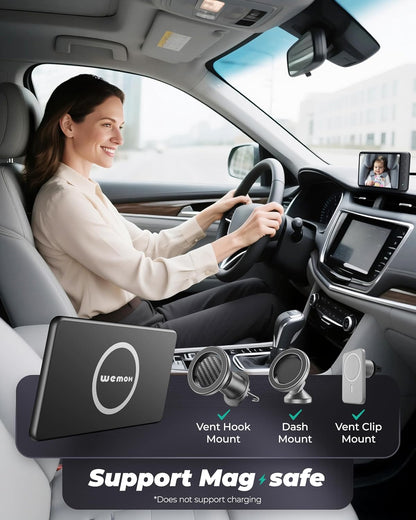 Magnetic Double Car Camera for 2 Baby with 5" 1080P IPS Monitor