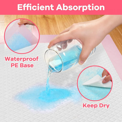 Disposable Changing Pads for Baby 24 Inches x 17 Inches Disposable Underpads Waterproof Diaper Changing Pad Breathable Underpads Bed Table Protector Mat Changing Pad Liner