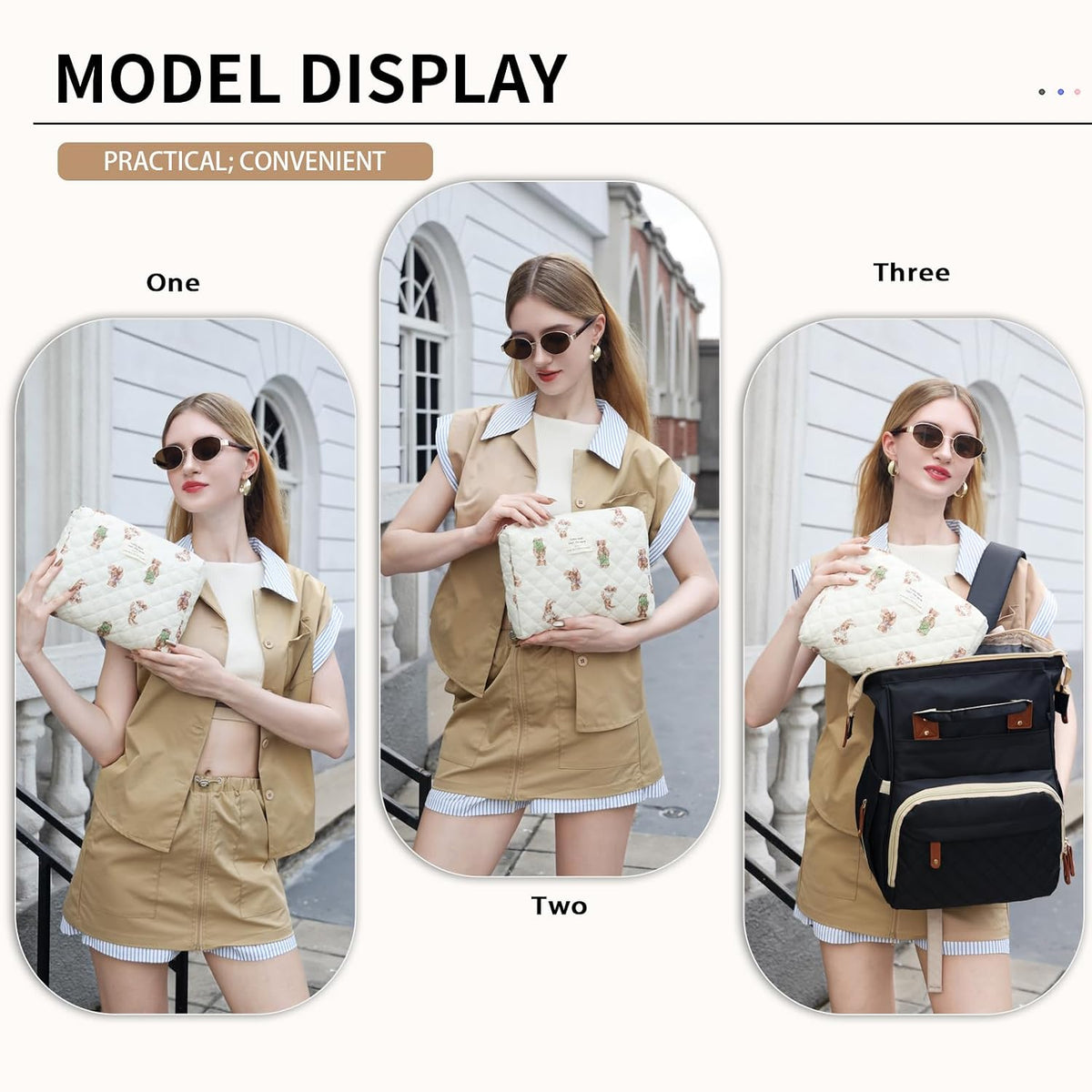 Diaper Bag Organizer Pouches - 2 Pack, Small Diaper Bag Mini Purse