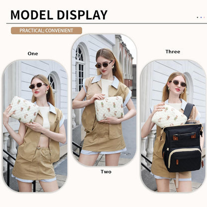 Diaper Bag Organizer Pouches - 2 Pack, Small Diaper Bag Mini Purse