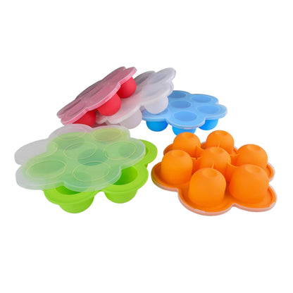 Section Silicone Food Freezer Tray with on Lids Safe Silicone Treat Tray for Easy Meal Preps and Storage Leak Food Divider
