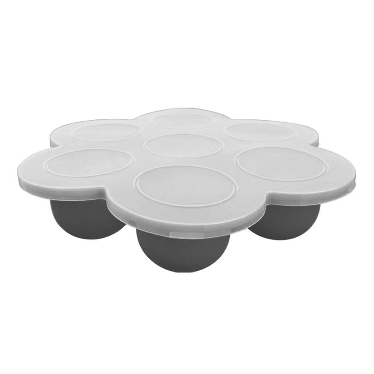 Section Silicone Food Freezer Tray with on Lids Safe Silicone Treat Tray for Easy Meal Preps and Storage Leak Food Divider