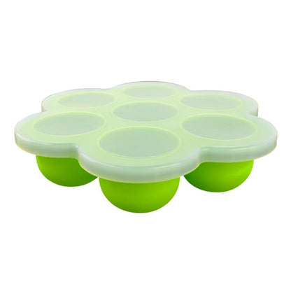 Section Silicone Food Freezer Tray with on Lids Safe Silicone Treat Tray for Easy Meal Preps and Storage Leak Food Divider