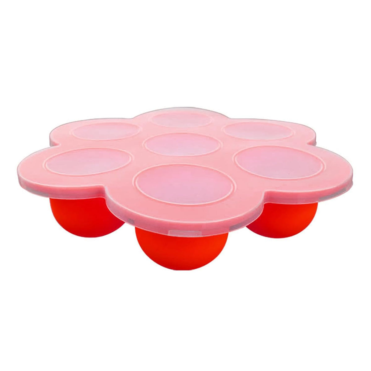 Section Silicone Food Freezer Tray with on Lids Safe Silicone Treat Tray for Easy Meal Preps and Storage Leak Food Divider