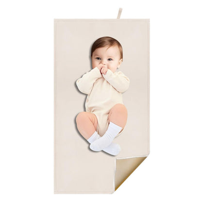 Pink Diaper Changing Pad for Baby, Portable Changing Mat