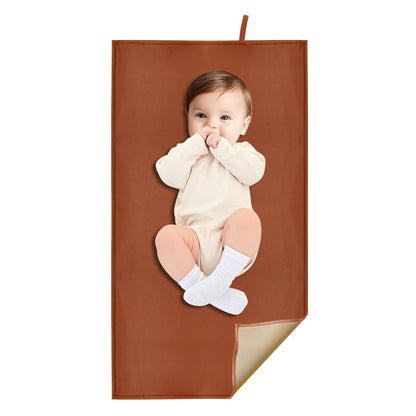 Pink Diaper Changing Pad for Baby, Portable Changing Mat