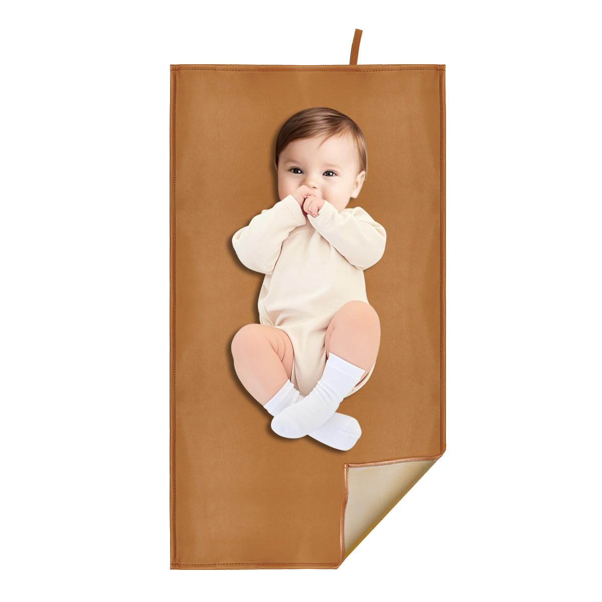 Pink Diaper Changing Pad for Baby, Portable Changing Mat