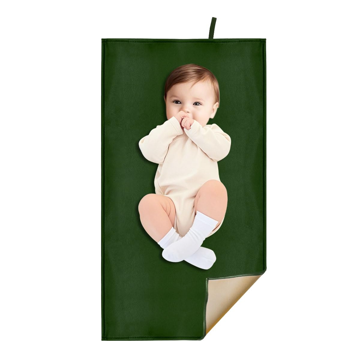 Pink Diaper Changing Pad for Baby, Portable Changing Mat