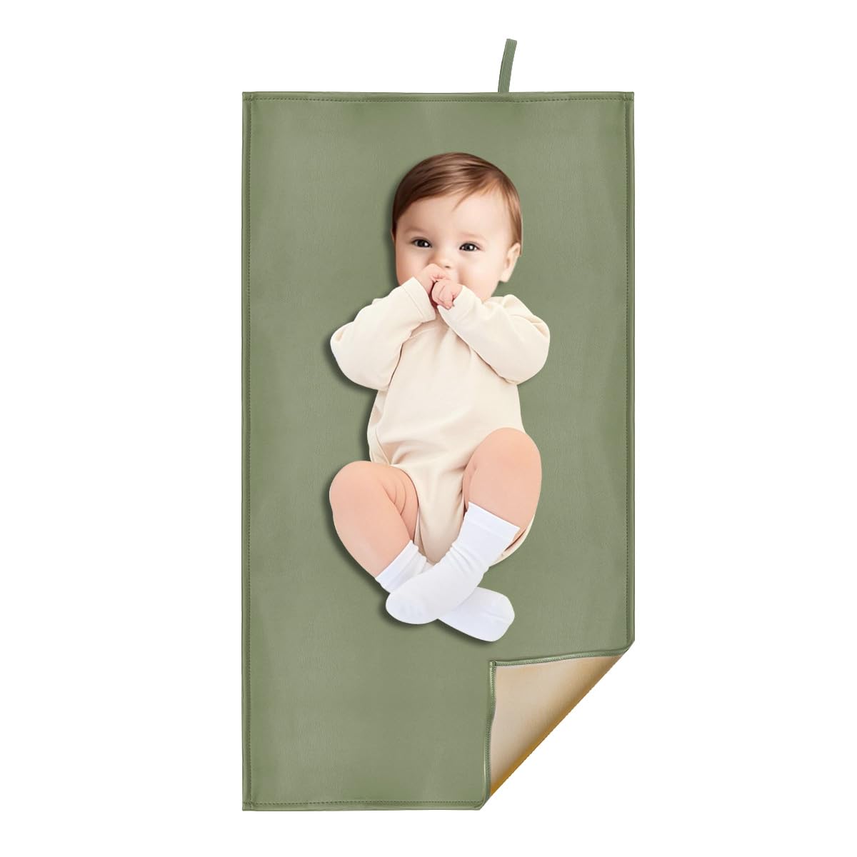 Pink Diaper Changing Pad for Baby, Portable Changing Mat