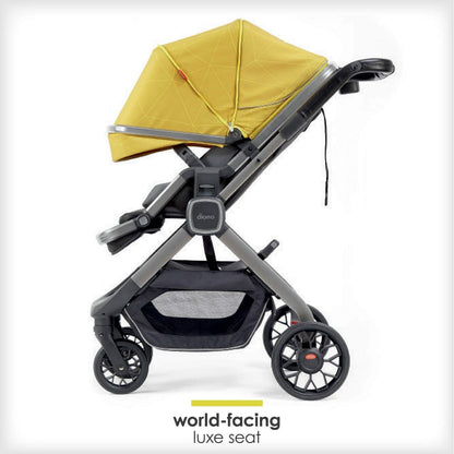 Quantum Stroller Travel Bag, Heavy Duty Stroller Cover for Gate Check Luggage, Airplane Friendly with Wheels, Padded Easy Carry Strap