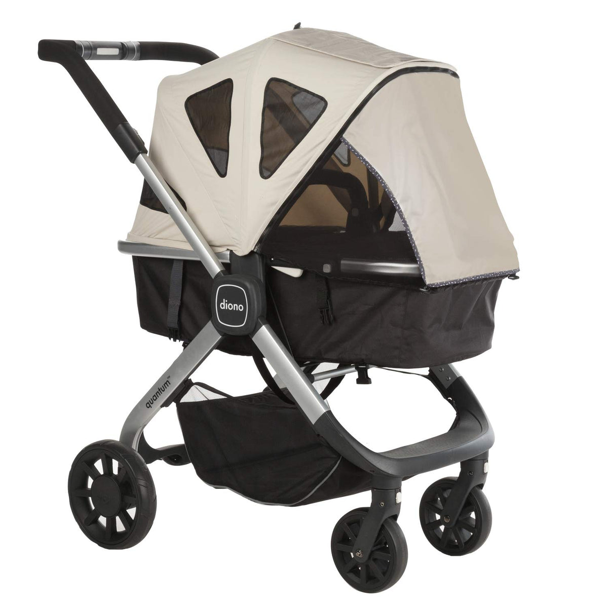 Quantum Stroller Travel Bag, Heavy Duty Stroller Cover for Gate Check Luggage, Airplane Friendly with Wheels, Padded Easy Carry Strap