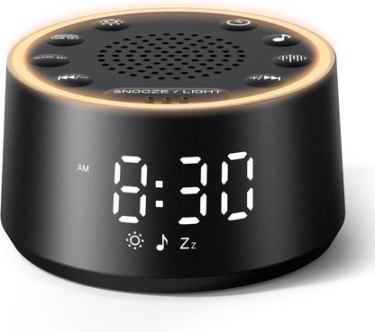 D1 Nova Sound Machine Alarm Clock for Sleep, White Noise