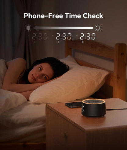 D1 Nova Sound Machine Alarm Clock for Sleep, White Noise