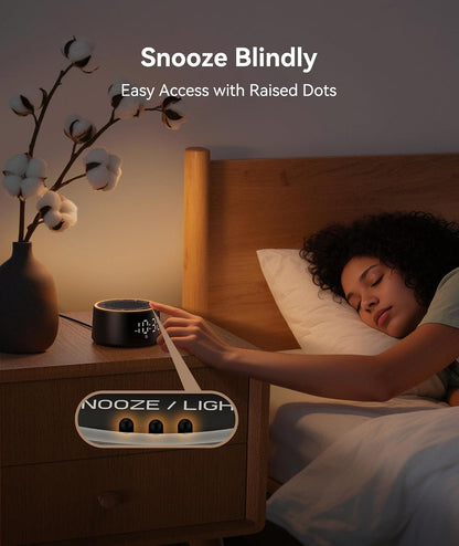 D1 Nova Sound Machine Alarm Clock for Sleep, White Noise
