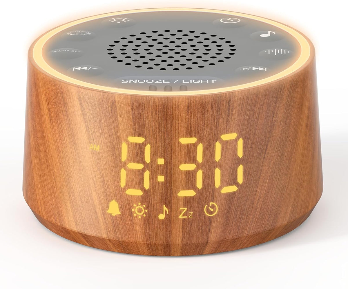 D1 Nova Sound Machine Alarm Clock for Sleep, White Noise