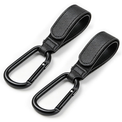 Stroller Hooks for Bags, 4 Pack Adjustable Stroller Carabiner Clips