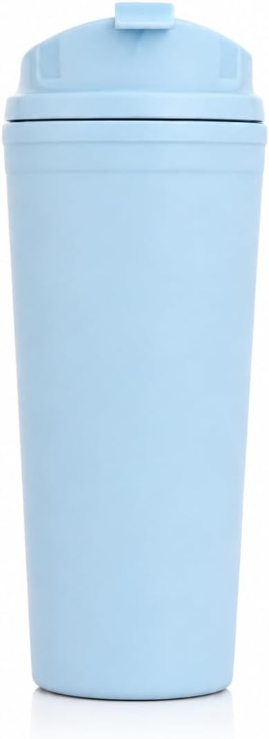 Coffee Cup 650ml – Blue Insulated Travel Mug with Leak-Proof Flip Lid