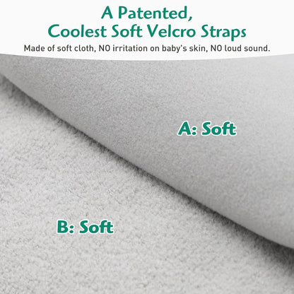 Anti Roll Diaper Changing Pad Mat with Swaddle Strap 3-in-1 Portable Waterproof Foldable Travel Station Built-in Pillow, Wipes Holder, Storage Pockets, Shower Gift for Newborns Girls,Boys