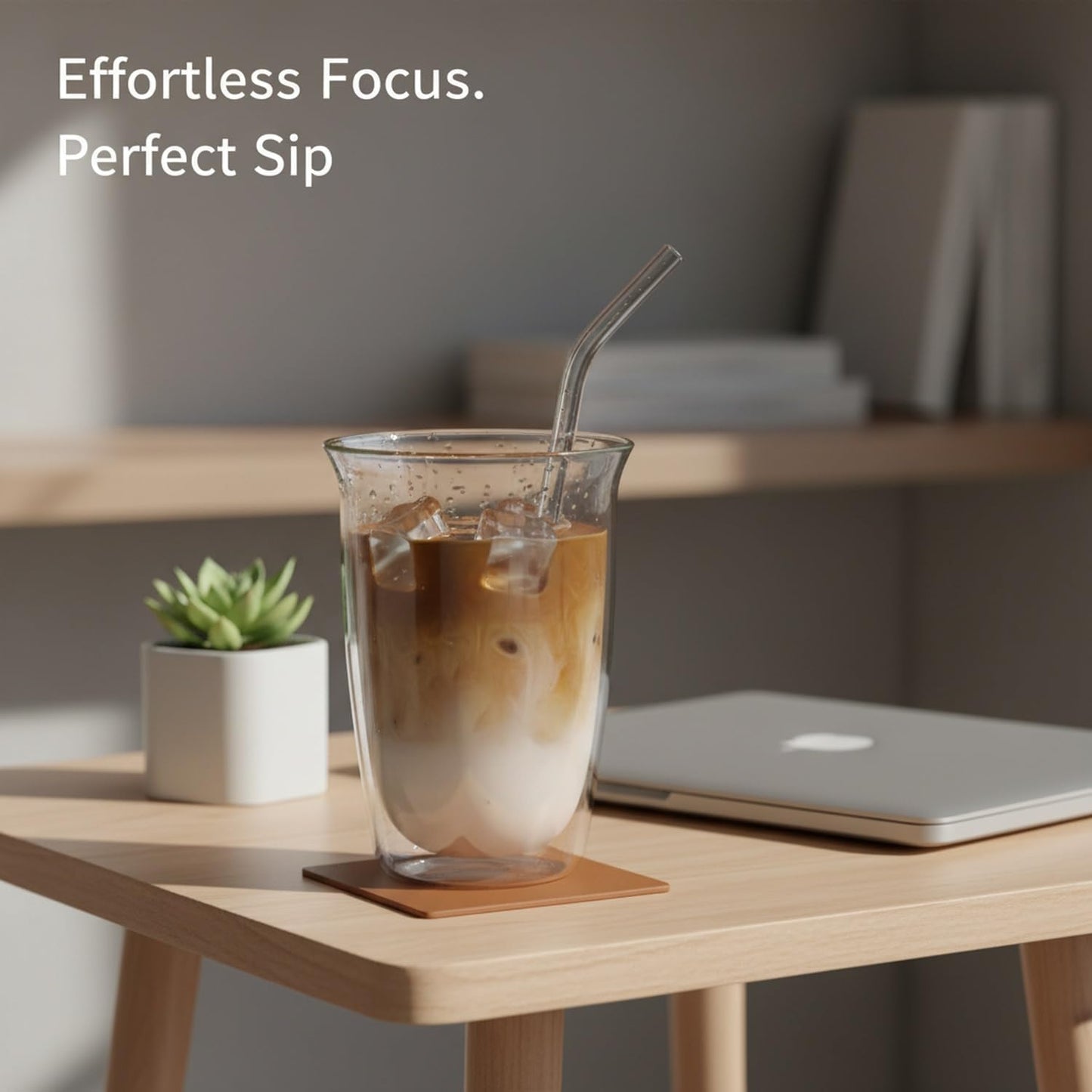 15.5 oz High Borosilicate Glass Tumbler with Straw, Multicolor Graffiti Iced Coffee Cup for Desk, Office, and Home Use