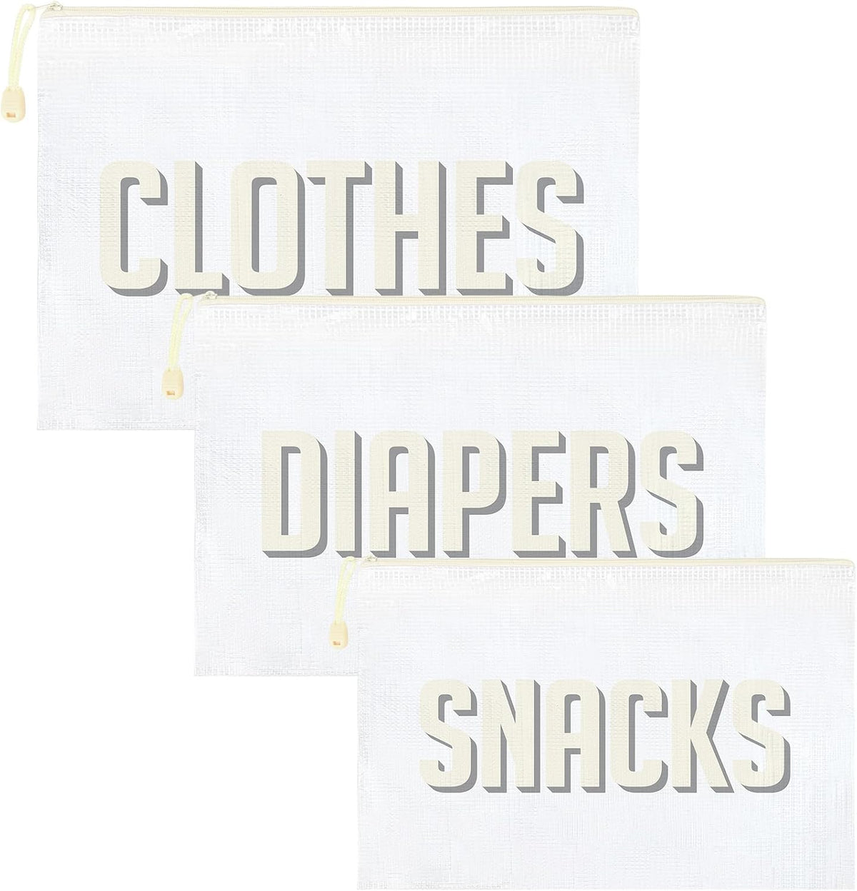 6pcs Hospital Diaper Bag Organizing Pouches for Labor and Delivery, Maternity Essentials Diaper Bag Organizer for Mommy Travel - Blue/Yellow