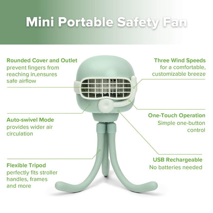 Baby Stroller Hooks & Baby Stroller Fan Combo