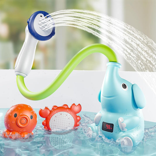 Baby Bath Toys Shower Head Sprayer with Baby Stuff Water Themometer