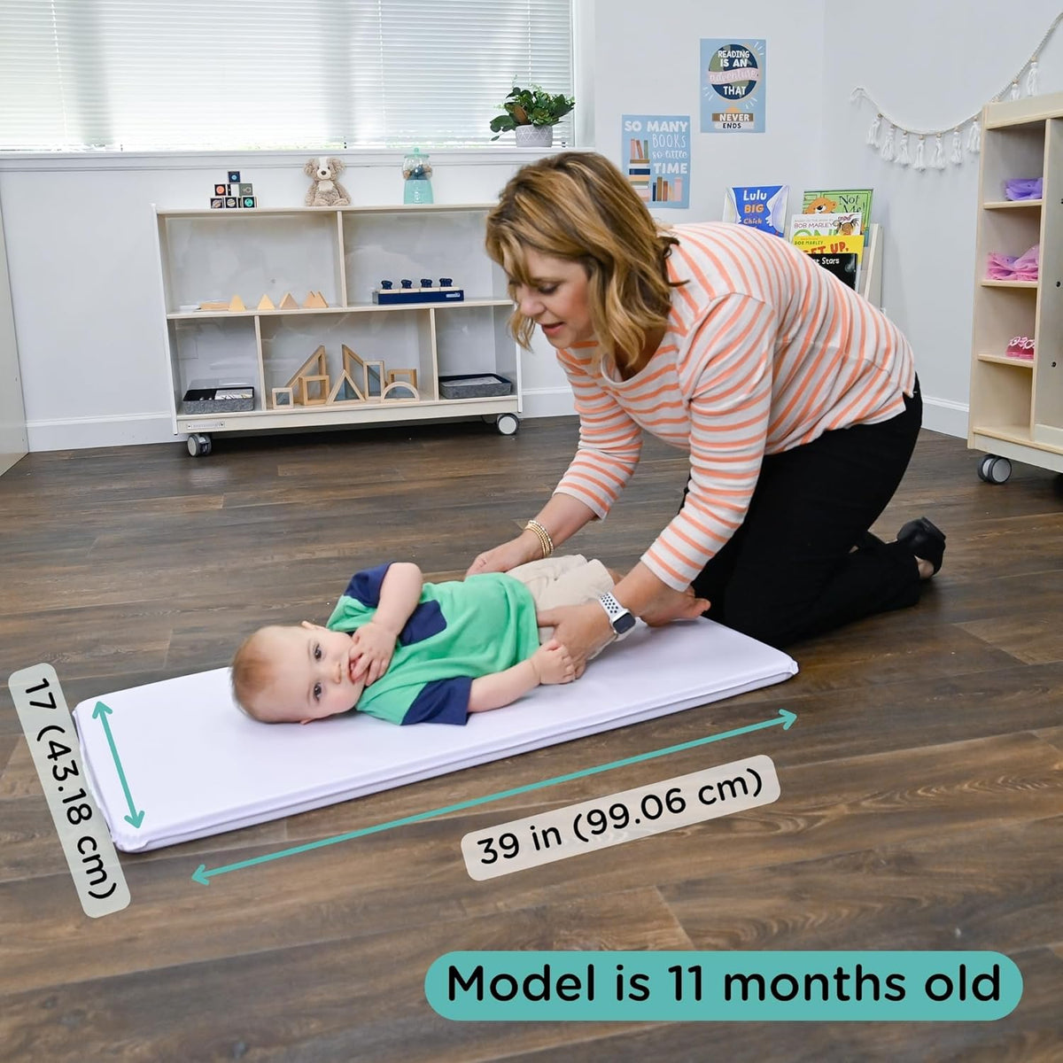 Vinyl Changing Pad with Waterproof Seams, 39" x 17" Pad