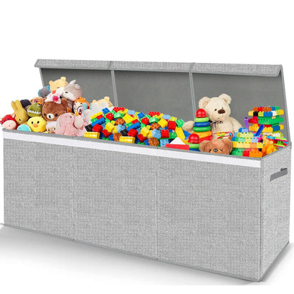 Extra Large Toy Box with Lid Foldable Plush Toy Organizer Chest