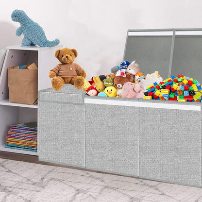 Extra Large Toy Box with Lid Foldable Plush Toy Organizer Chest