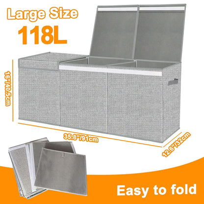 Extra Large Toy Box with Lid Foldable Plush Toy Organizer Chest
