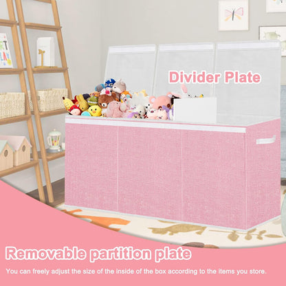 Extra Large Toy Box with Lid Foldable Plush Toy Organizer Chest