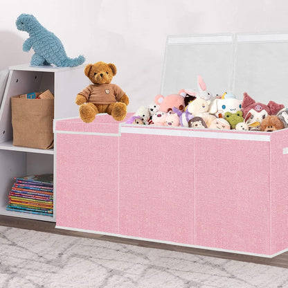Extra Large Toy Box with Lid Foldable Plush Toy Organizer Chest