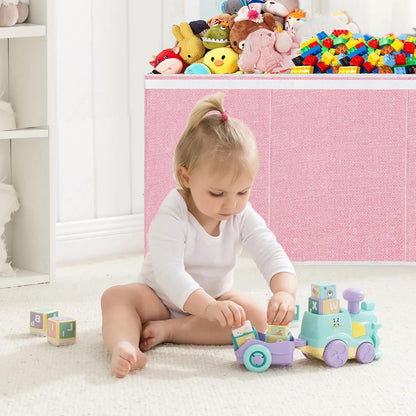 Extra Large Toy Box with Lid Foldable Plush Toy Organizer Chest
