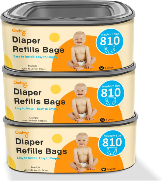 Jumbo Square Refill Fits Diaper Genie Classic, Compact, Select Pails