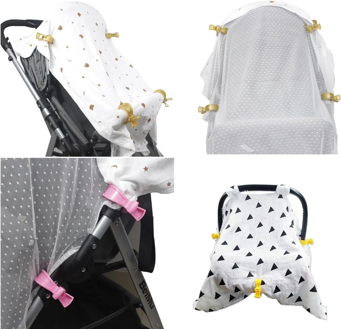 Stroller Blanket Clip, Universal Stroller Accessory, 8 Pack