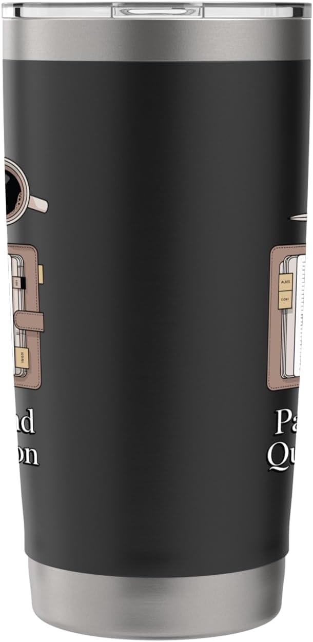 Paper Pen & Quiet Ambition Minimalist Office Stainless Steel Insulated Tumbler