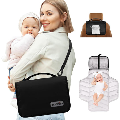 Premium Small Diaper Bag - Lightweight, Spacious & with Portable Changing Pad – Little Baby Bag Perfect for Day Trips – Quick-Access Wipes Pocket & Dedicated Parents’ Organizer Swan
