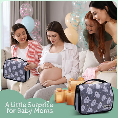 Premium Small Diaper Bag - Lightweight, Spacious & with Portable Changing Pad – Little Baby Bag Perfect for Day Trips – Quick-Access Wipes Pocket & Dedicated Parents’ Organizer Swan
