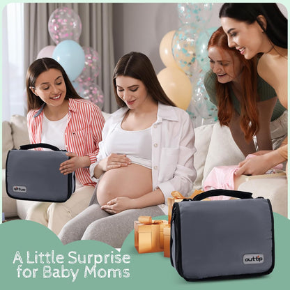 Premium Small Diaper Bag - Lightweight, Spacious & with Portable Changing Pad – Little Baby Bag Perfect for Day Trips – Quick-Access Wipes Pocket & Dedicated Parents’ Organizer Swan
