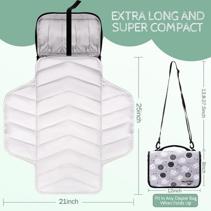 Premium Small Diaper Bag - Lightweight, Spacious & with Portable Changing Pad – Little Baby Bag Perfect for Day Trips – Quick-Access Wipes Pocket & Dedicated Parents’ Organizer Swan