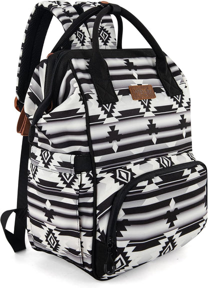 Aztec Backpack Organized Daypack Travel Baby Bag with Stroller Strap and Side Bottle Pockets WG2204-9110CM