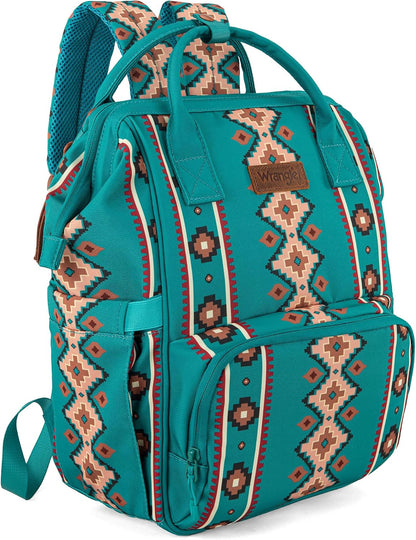 Aztec Backpack Organized Daypack Travel Baby Bag with Stroller Strap and Side Bottle Pockets WG2204-9110CM